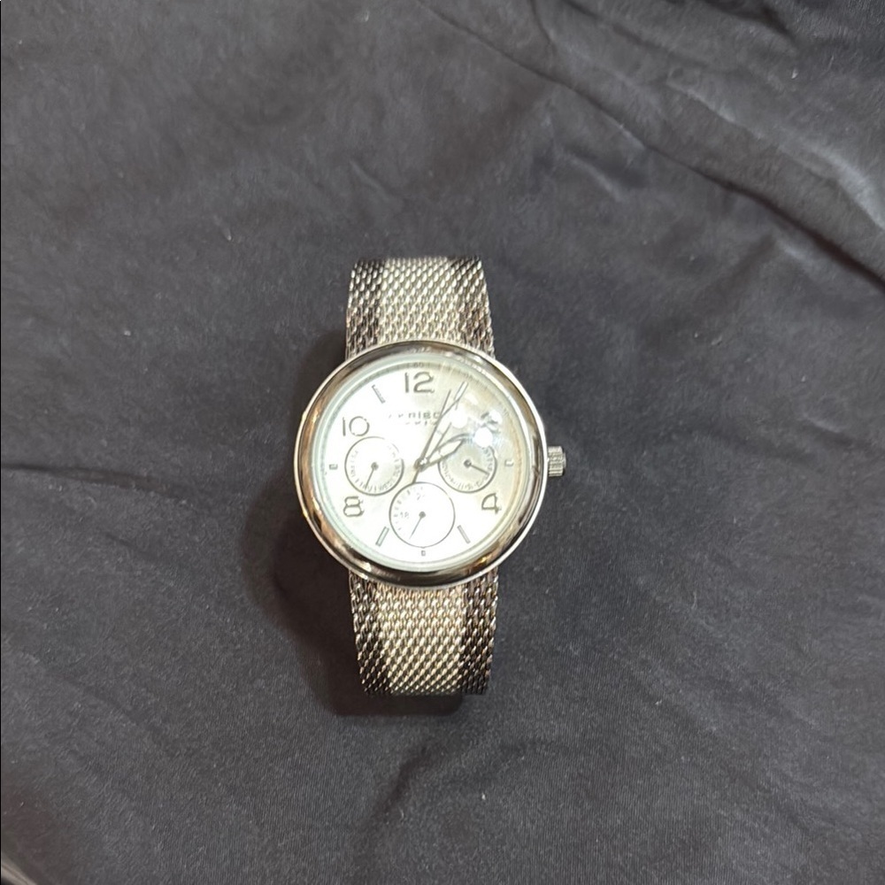 Silver Mesh Strap Watch